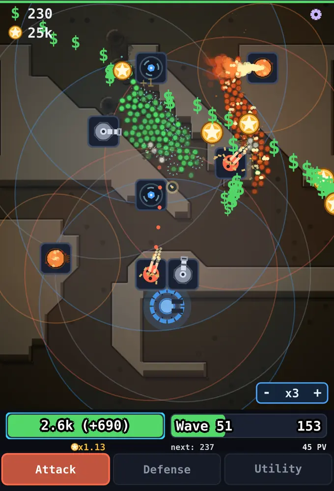 Orcs walking down the map towards the keep
